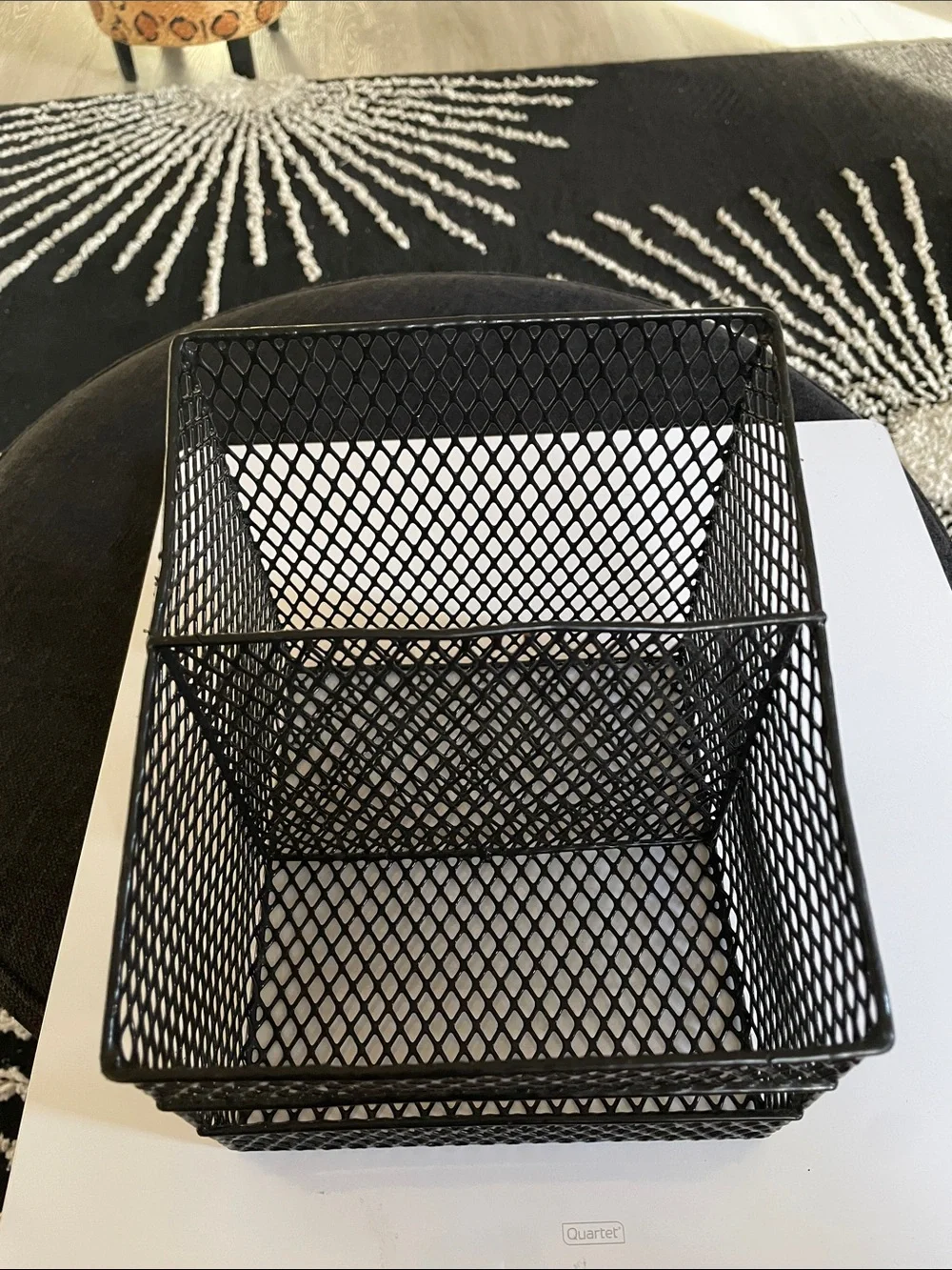Black Mesh Wire Mesh for Desk Caddy/Organizer